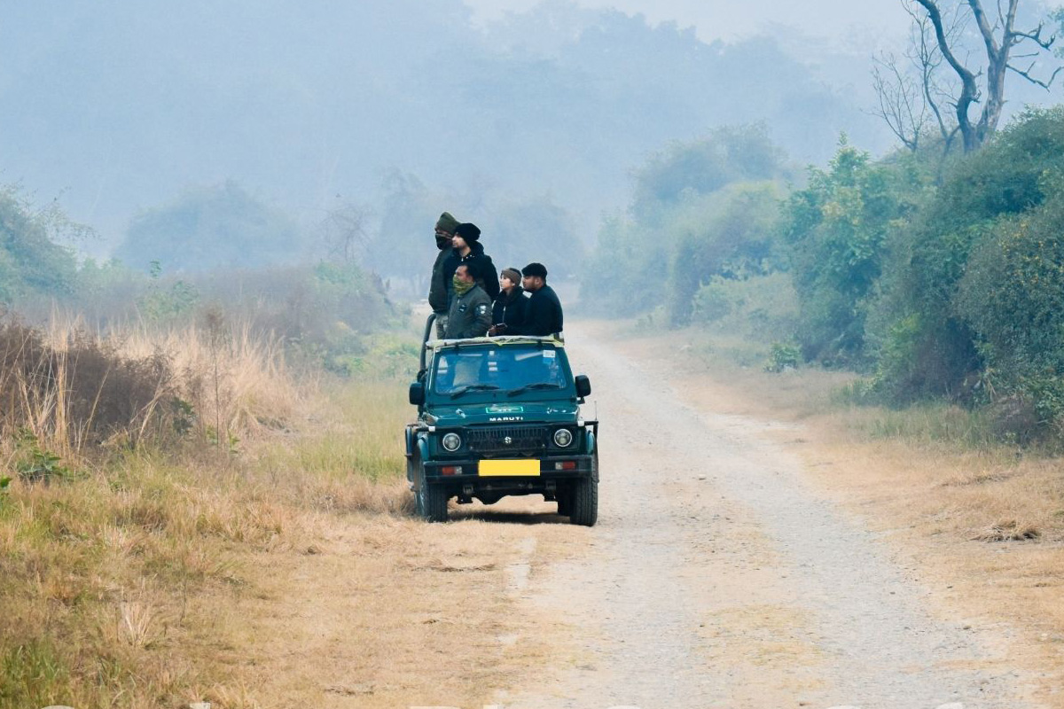 Jeep safari in Jim Corbett