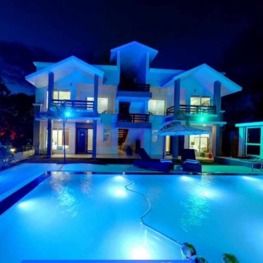 pool night view maulik mansion